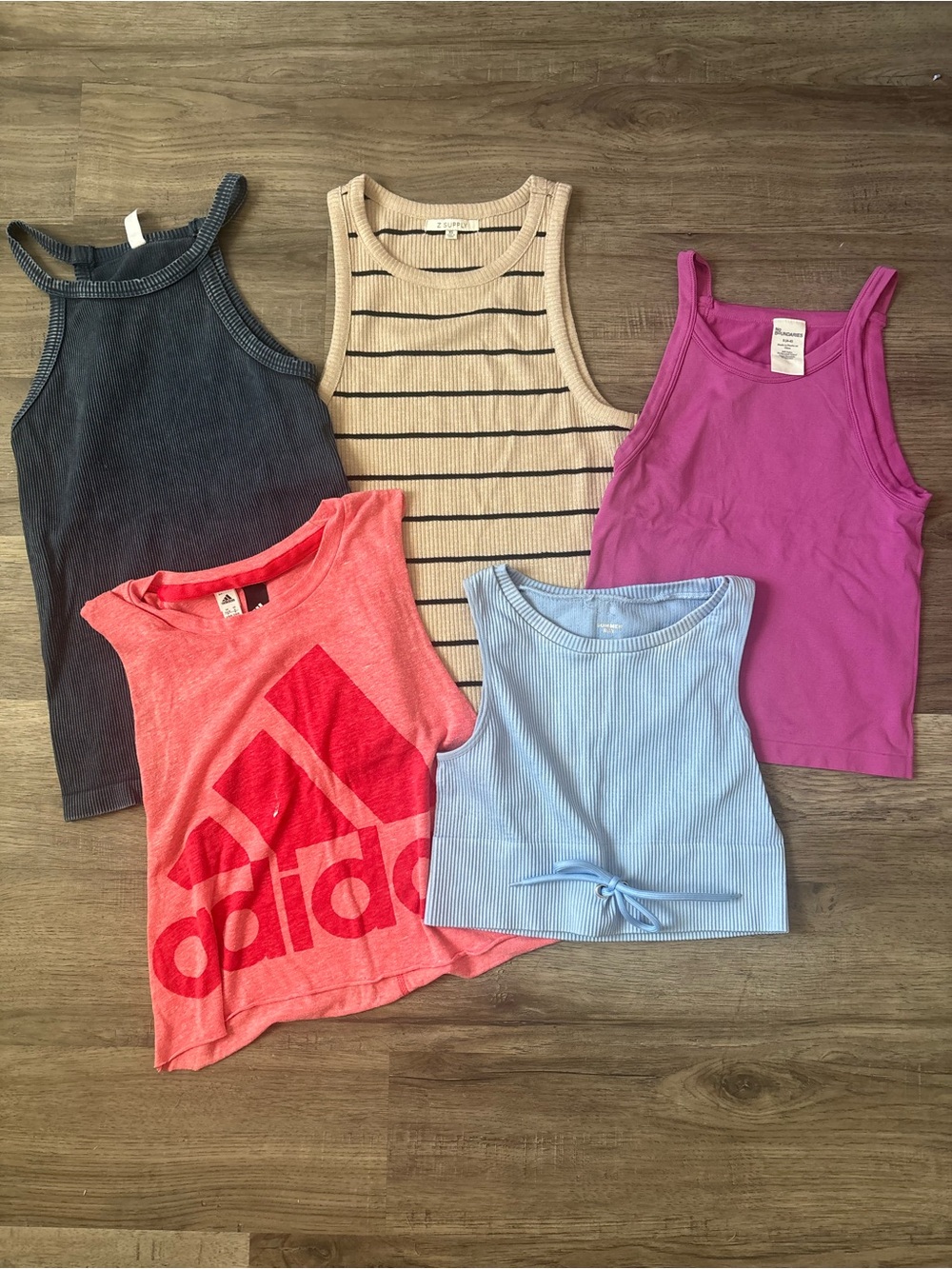 Women’s Assorted Tank Top Bundle in Pink, Blue, Cream, Black, Coral - Picture 1 of 9